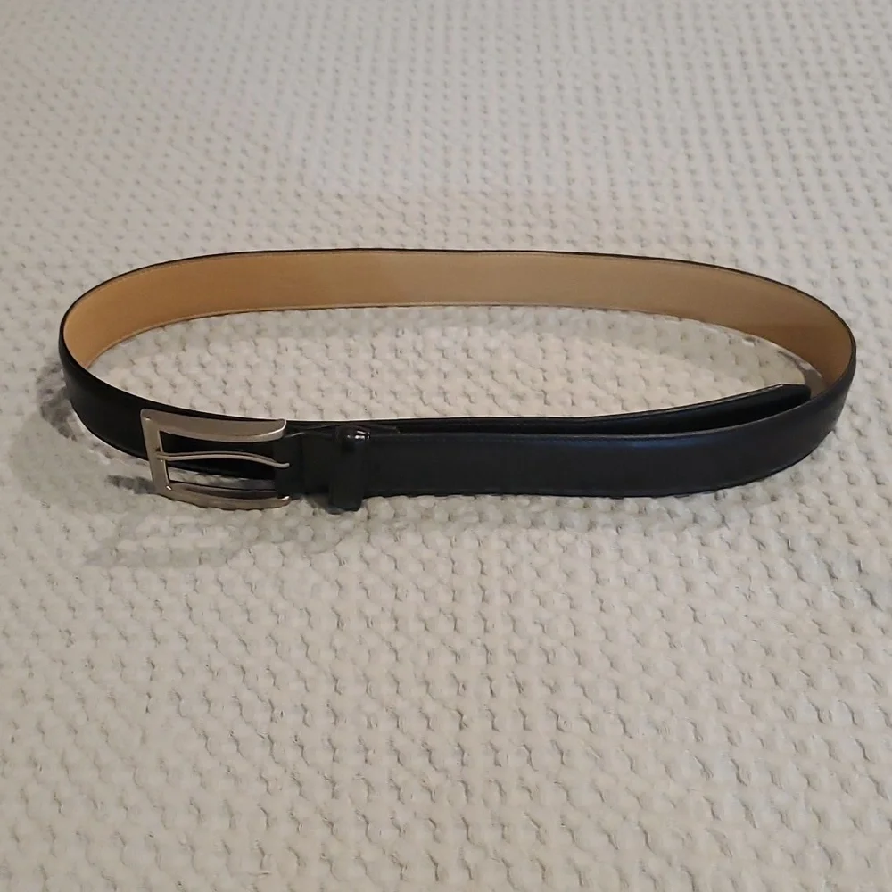 Black Leather Belt Size 32